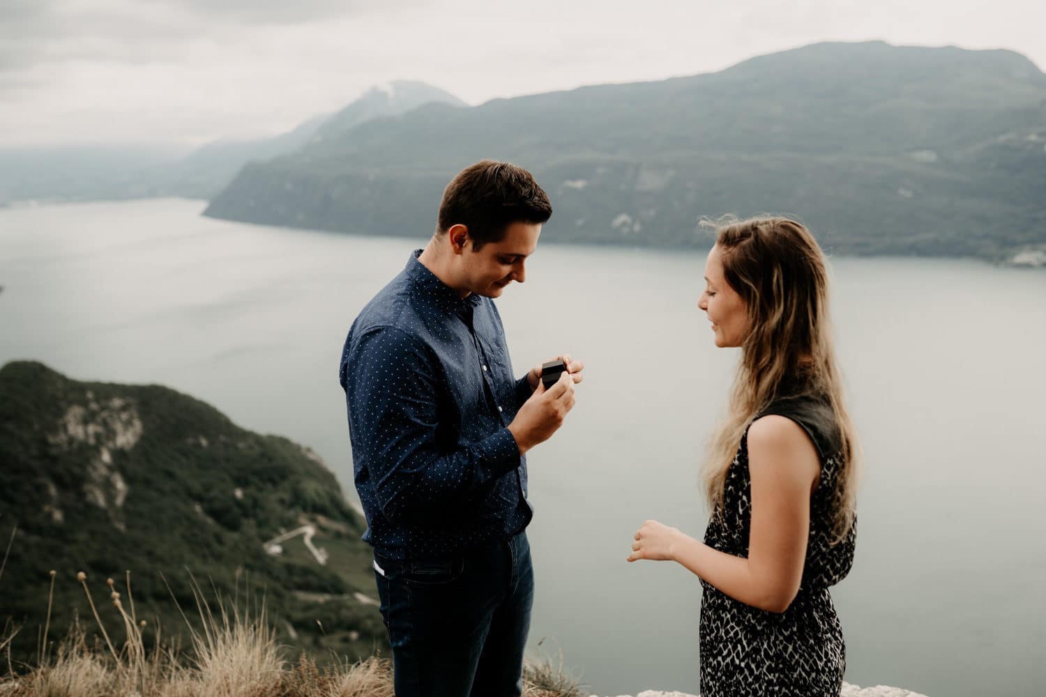 Demande en mariage au lac du Bourget