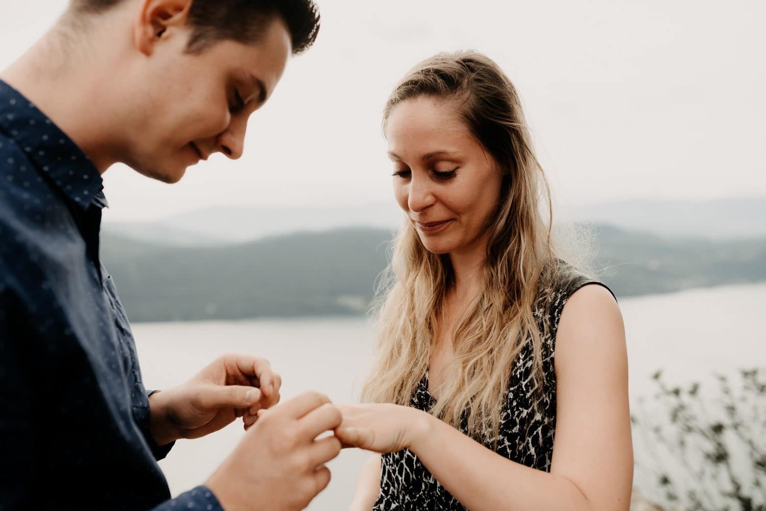 Demande en mariage au lac du Bourget