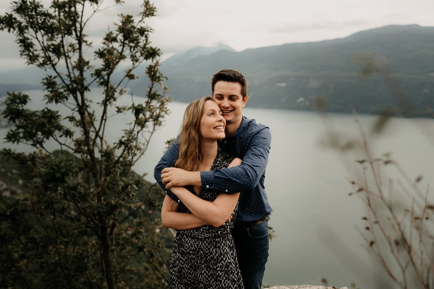 Demande en mariage au lac du Bourget